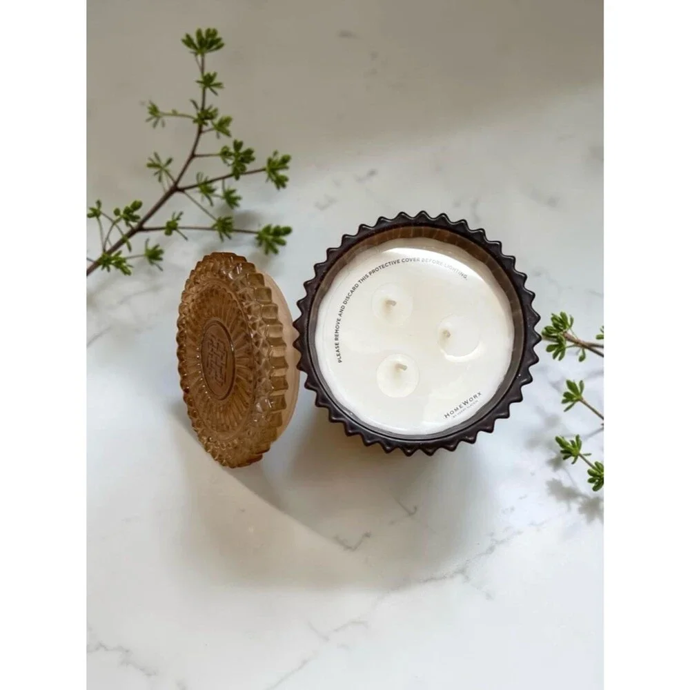 🆕 HomeWorx by Harry Slatkin Winter Woods Collectible Candle in Chestnut Woods
